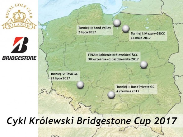 Mapa turniejów Bridgestone Cup 2017